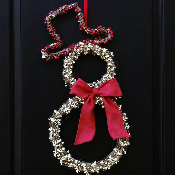 Berry Snowman Wreath