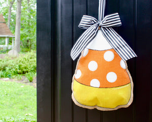 Candy Corn Door Hanger with Bow