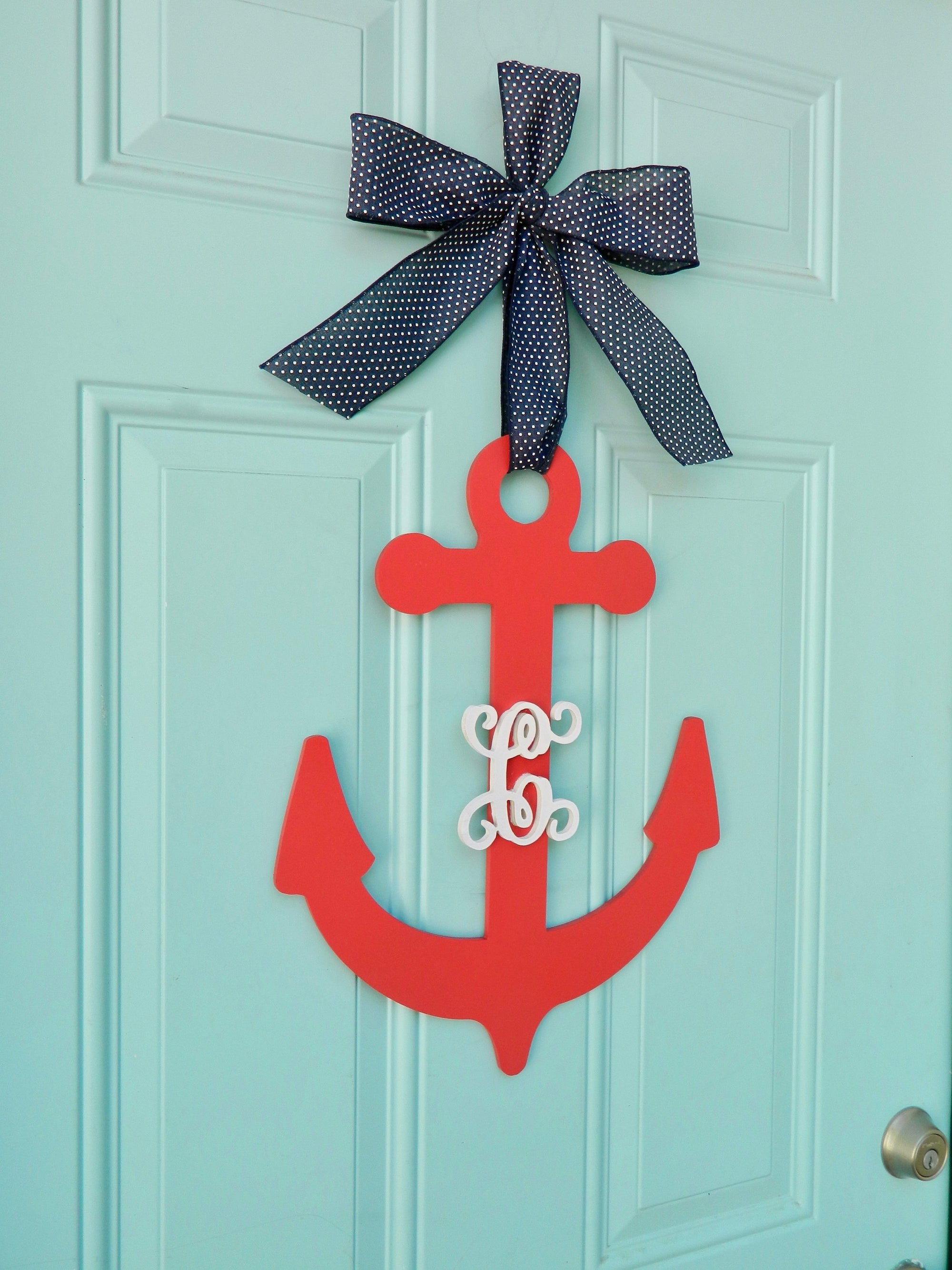 Anchor Monogram Door Hanger