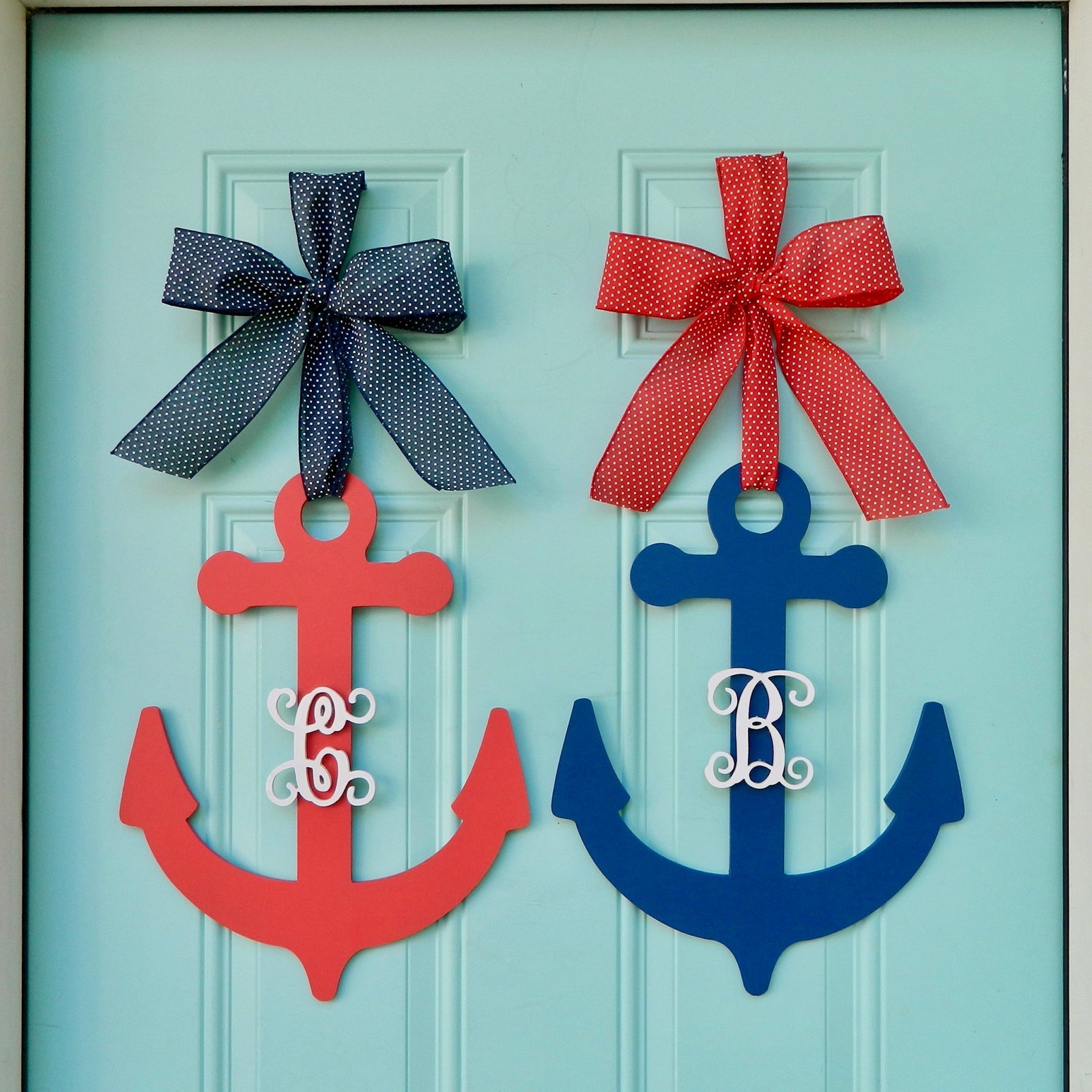 Anchor Monogram Door Hanger