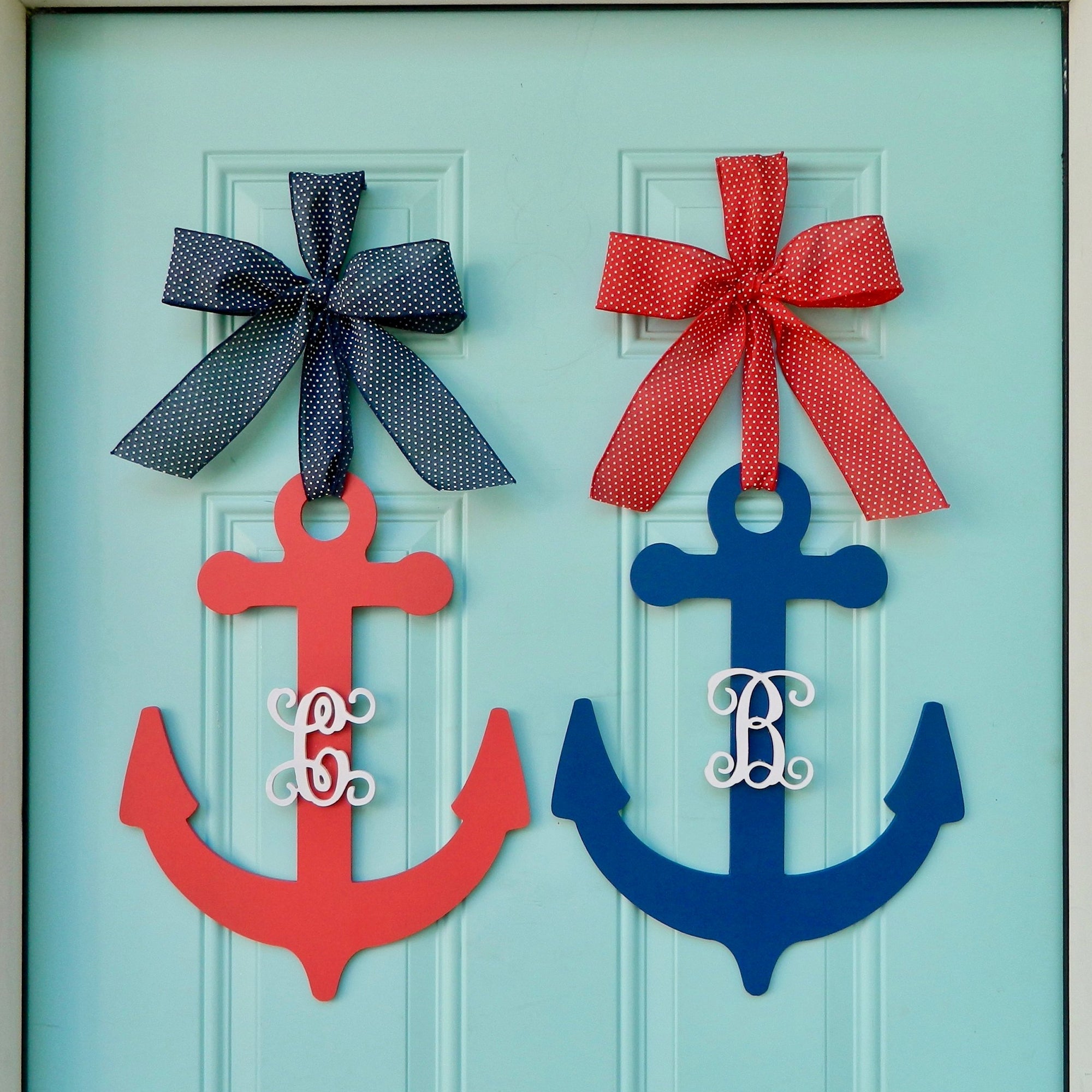 Anchor Monogram Door Hanger