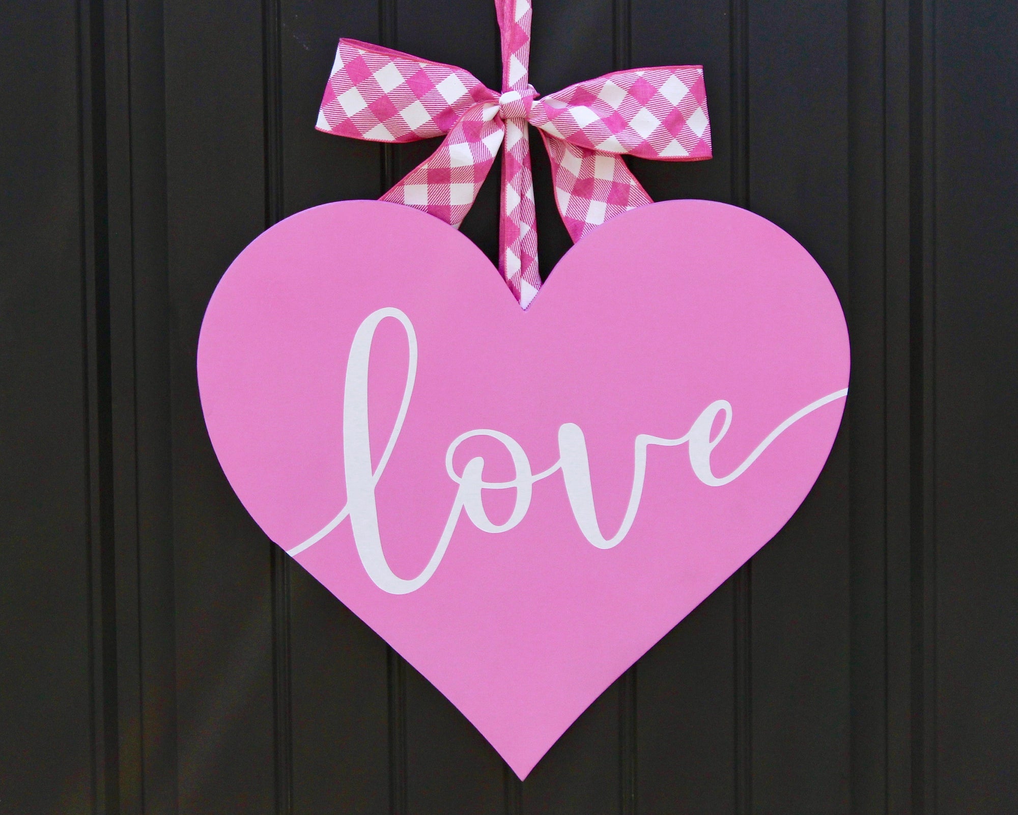 Wood Heart Door Hanger