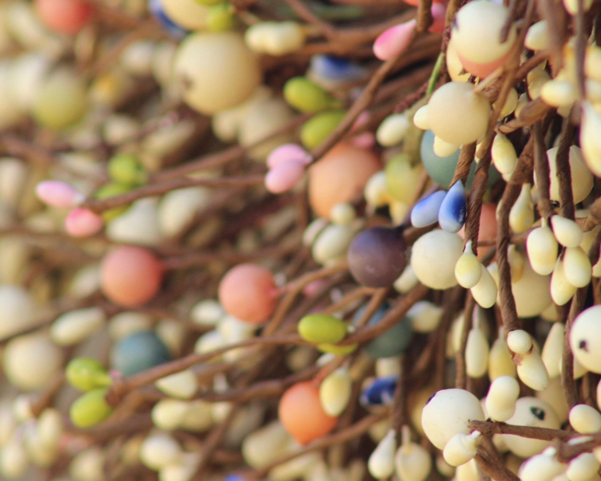 Easter Egg & Cream Berry Wreath