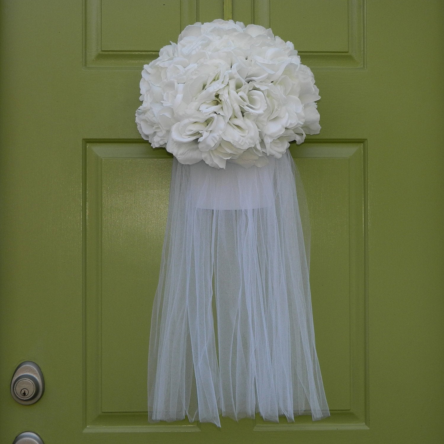 Bridal Wedding Veil Wreath Alternative