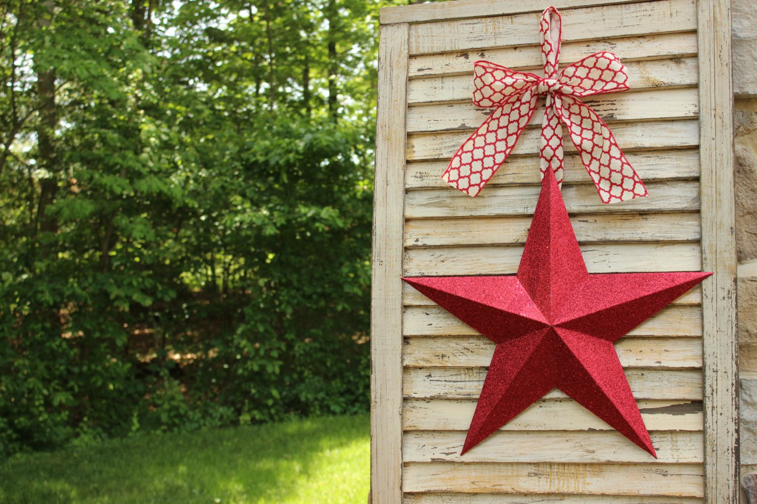 Glitter Star Door Hanger
