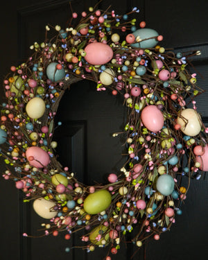 Rustic Easter Egg Wreath