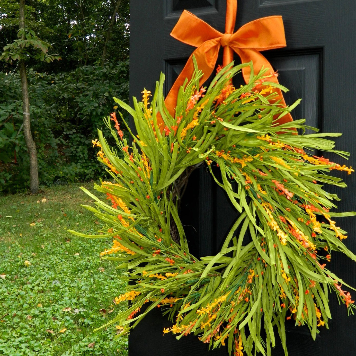 Green Forsythia Wreath