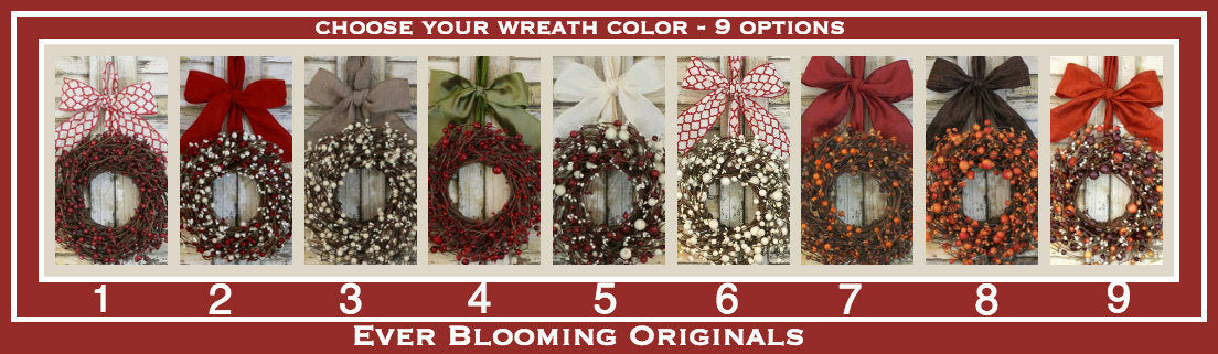 Mini Berry Wreath with Bow