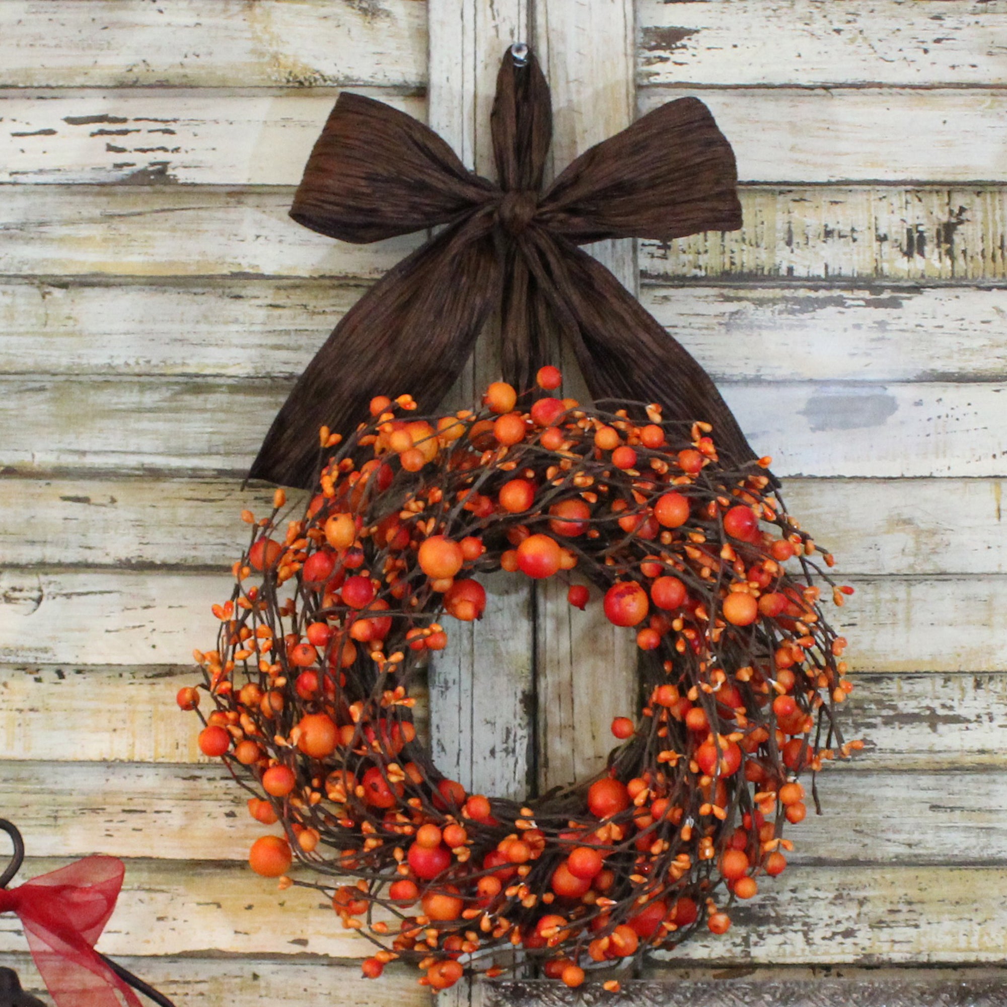 Mini Berry Wreath with Bow