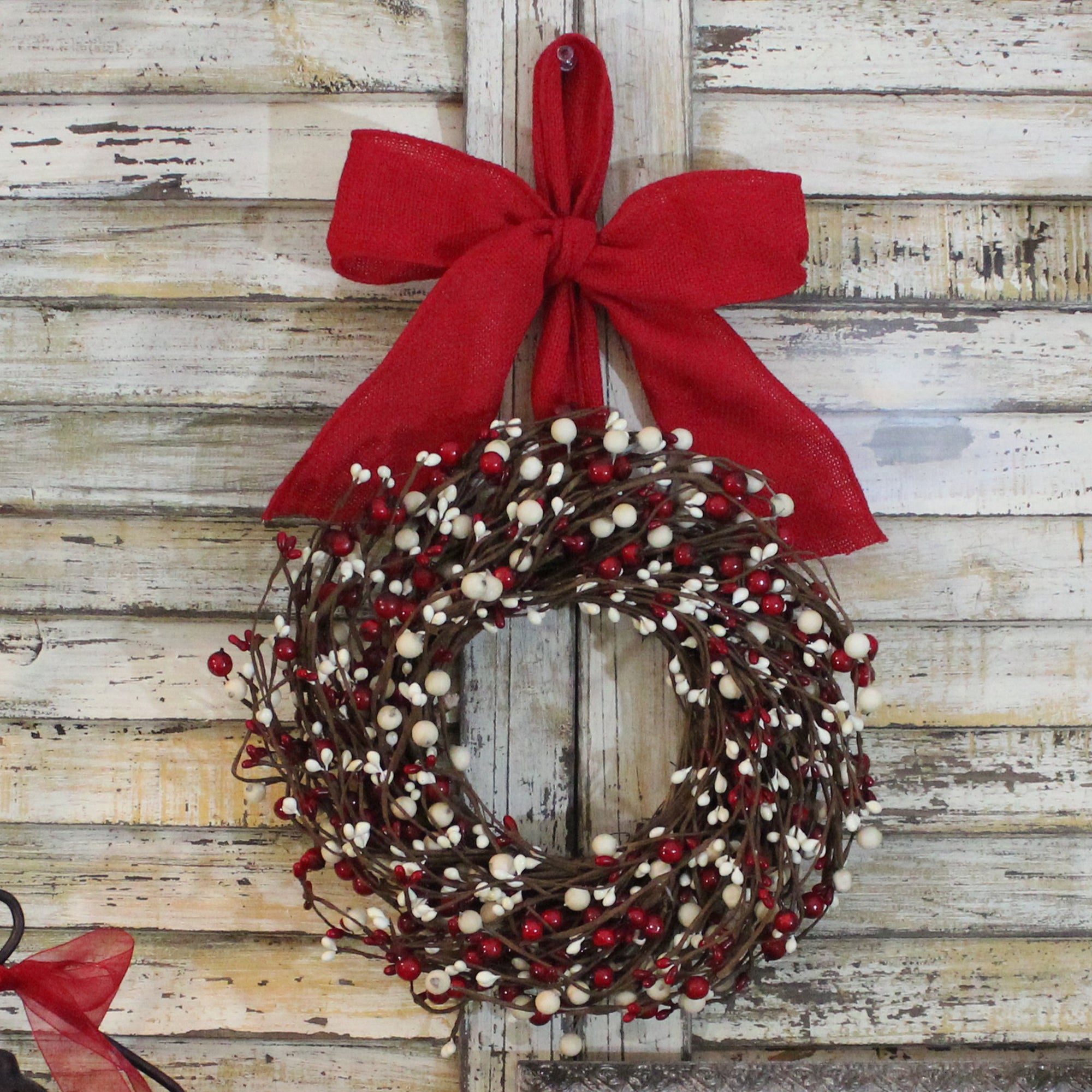 Mini Berry Wreath with Bow